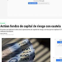 Actan fondos de capital de riesgo con cautela